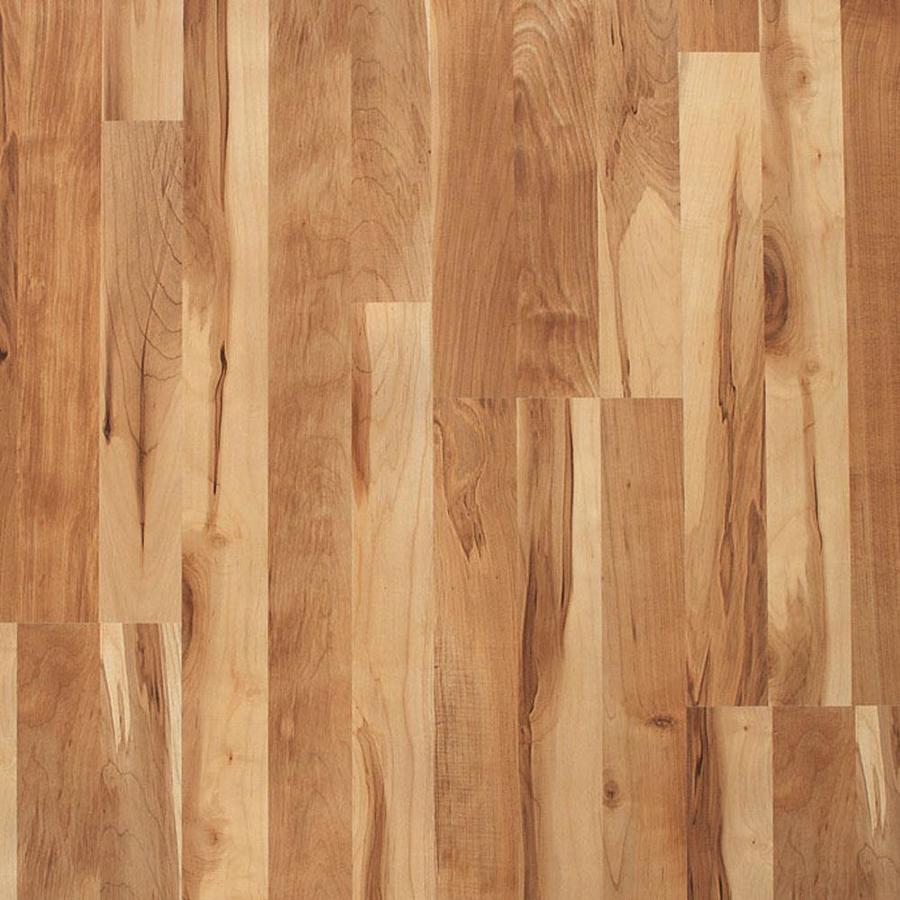 Style Selections 8.07 in W x 3.97 ft L Natural Smooth Laminate Wood Planks