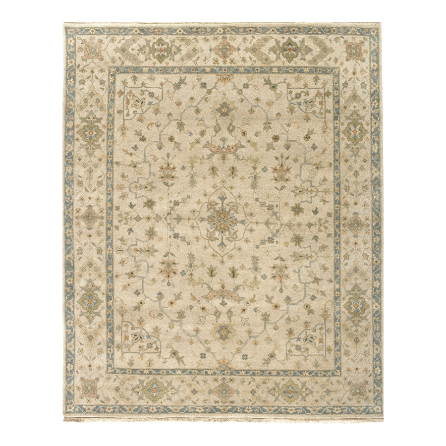 Delhi Beige Rectangular Indoor Hand Knotted Oriental Area Rug (Common 9 x 12; Actual 108 in W x 144 in L)