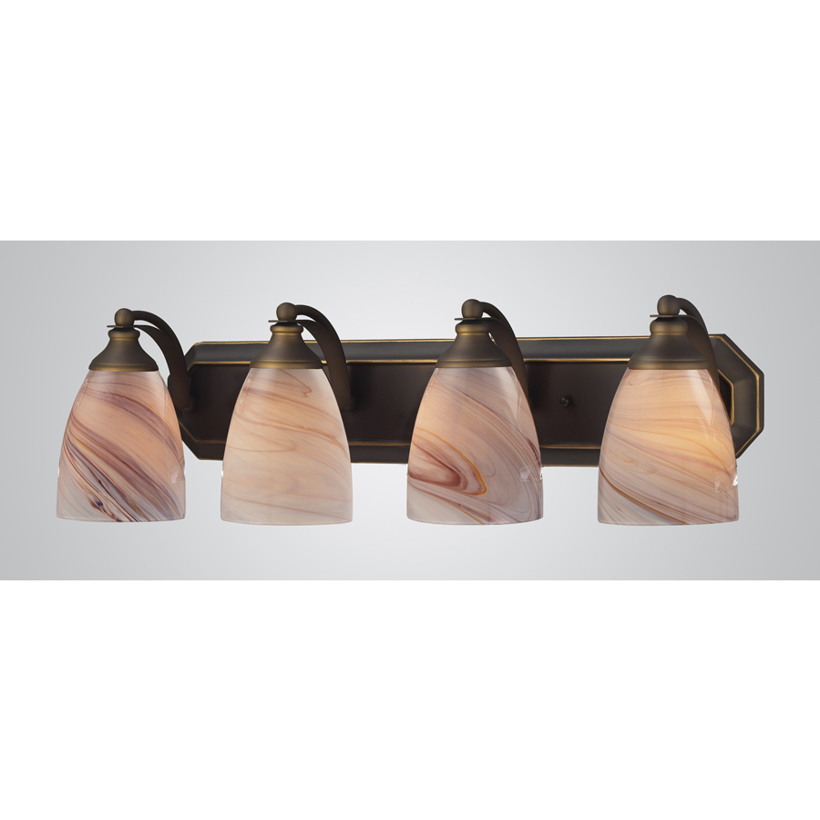 Westmore Lighting 4 Light Homestead Aged Bronze Bathroom Vanity Light