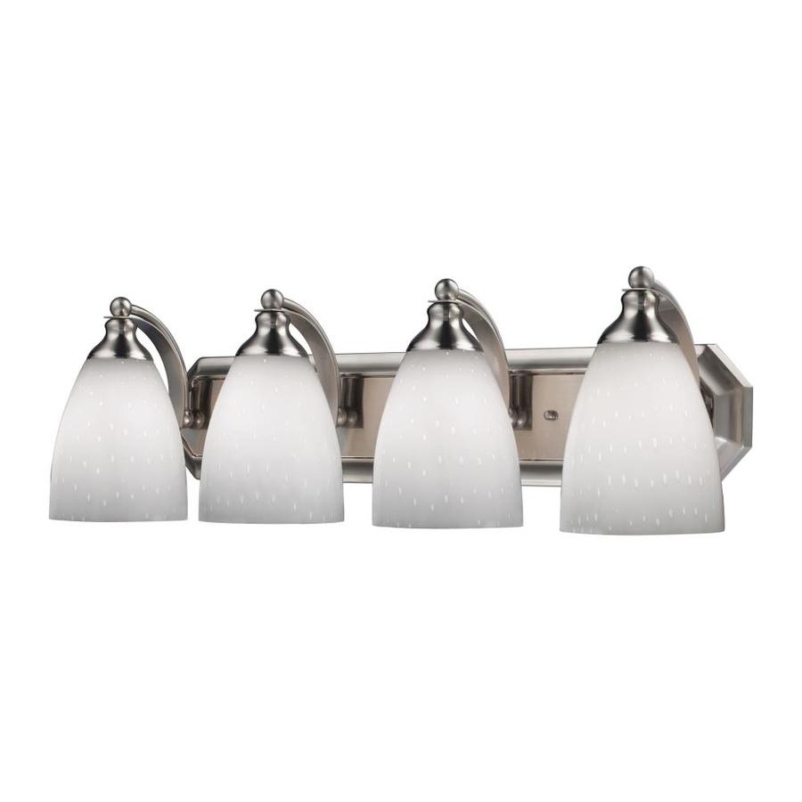 Westmore Lighting 4 Light Homestead Satin Nickel Bathroom Vanity Light