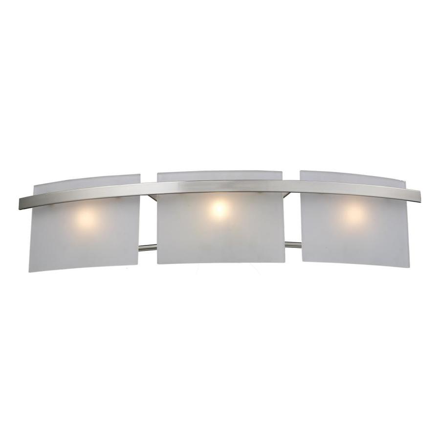 Westmore Lighting 3 Light Loughrew Satin Nickel Bathroom Vanity Light