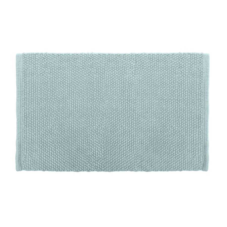 Colordrift Popcorn 20 In X 30 In Aqua Cotton Bath Rug On Popscreen
