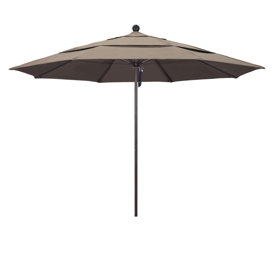 California Umbrellacalifornia Umbrella 11 Ft Octagon Taupe With Bronze Aluminum Frame No Tilt Market Patio Umbrella Stainless Steel Alto118117 5461 Dwv Dailymail