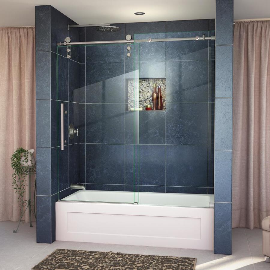 DreamLine Enigma Z 59 in W x 62 in H Frameless Bathtub Door