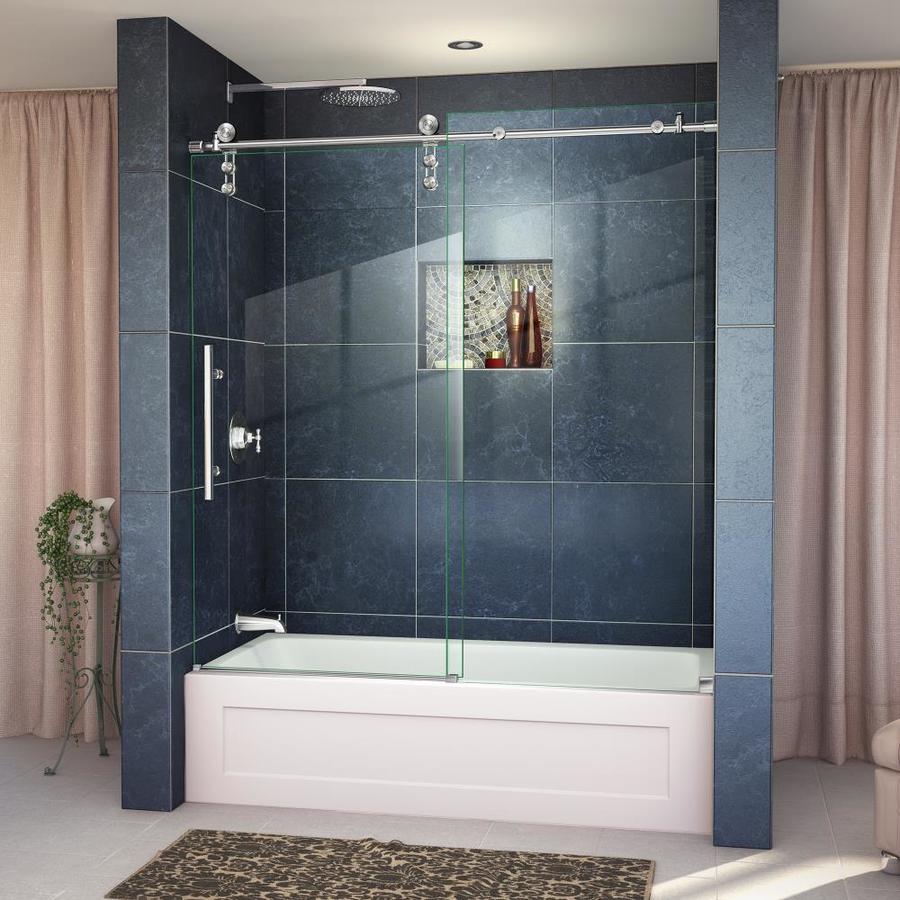 DreamLine Enigma Z 59 in W x 62 in H Frameless Bathtub Door