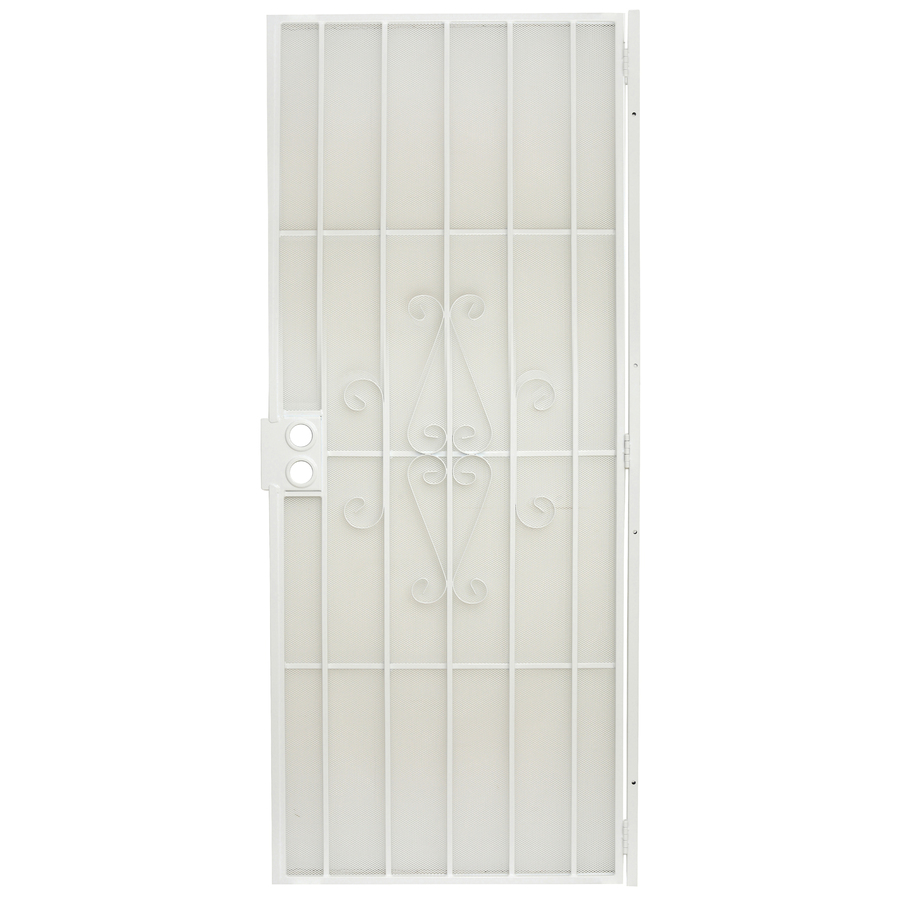 Gatehouse Magnum White Steel Security Door (Common 80 in x 32 in; Actual 81 in x 34.5 in)