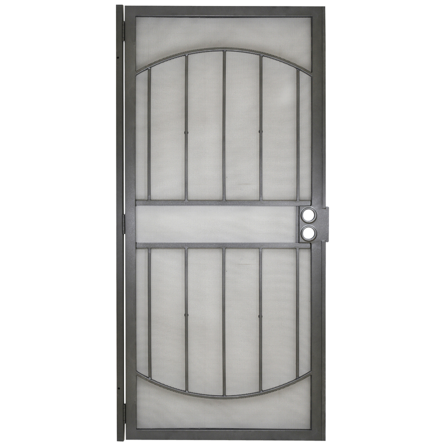 Gatehouse Gibraltar Silver Steel Security Door (Common 80 in x 36 in; Actual 81 in x 39 in)