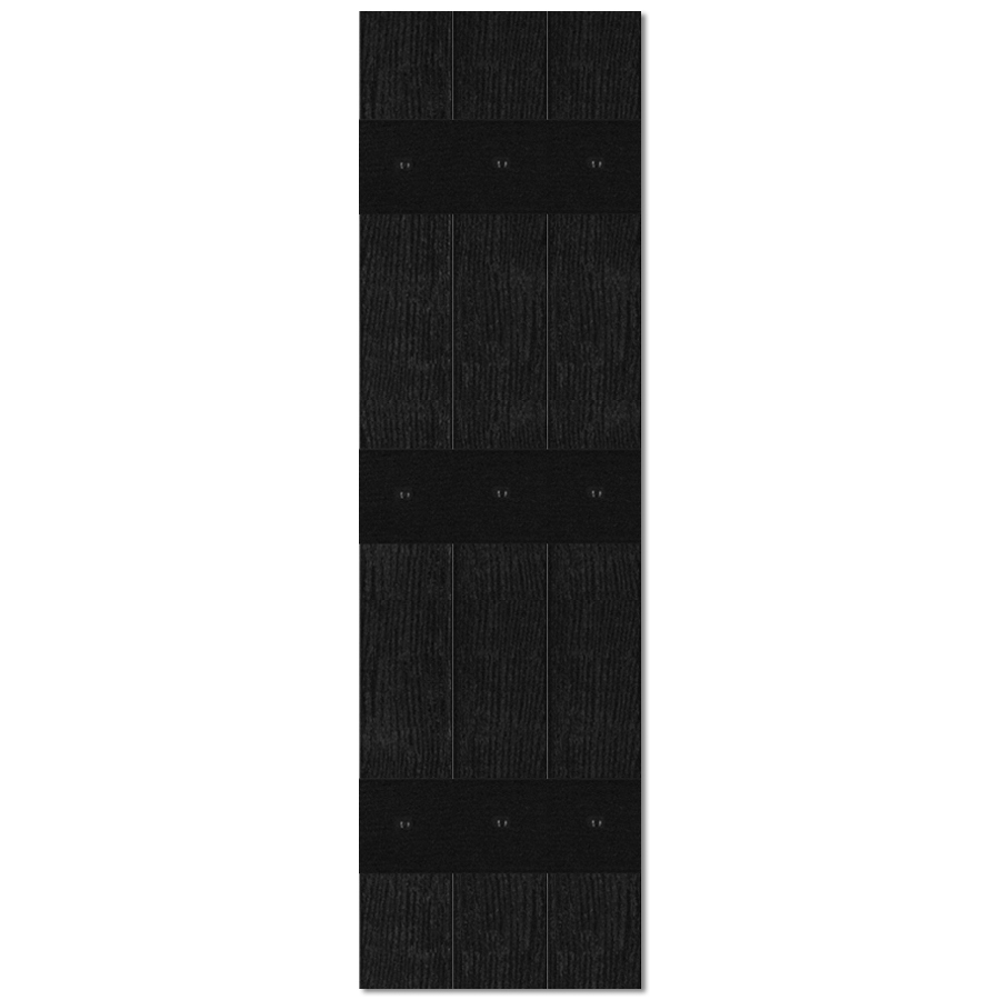 Custom Shutters llc. 2 Pack Black Board and Batten Vinyl Exterior Shutters (Common 47 in x 13 in; Actual 47 in x 13.526 in)