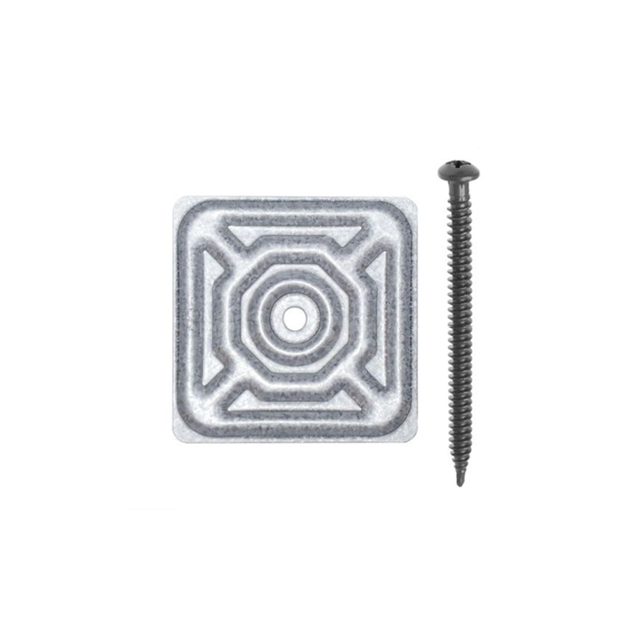 GenTite 3 3/4 in Screw with 3 in Square (Insulation) Plate