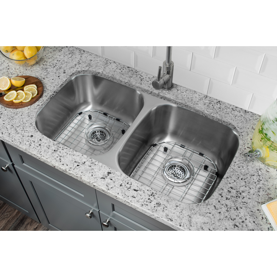 Superior Sinks 16 Gauge Double Basin Undermount Stainless Steel Kitchen Sink