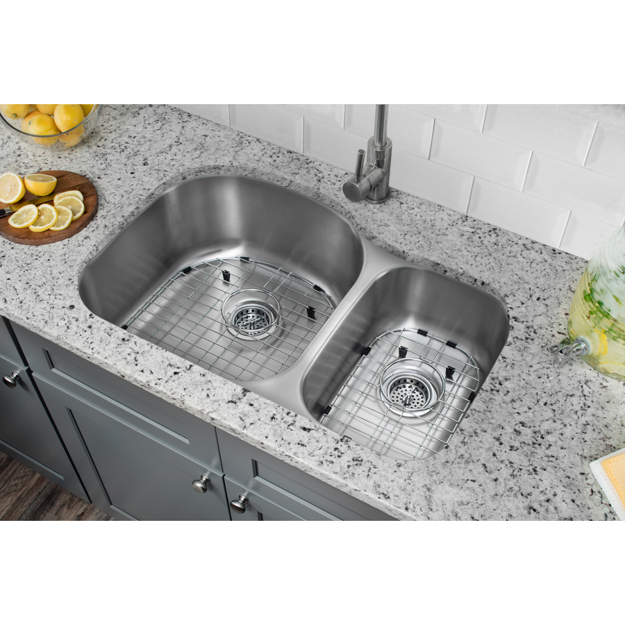 Superior Sinks 16 Gauge Double Basin Undermount Stainless Steel Kitchen Sink