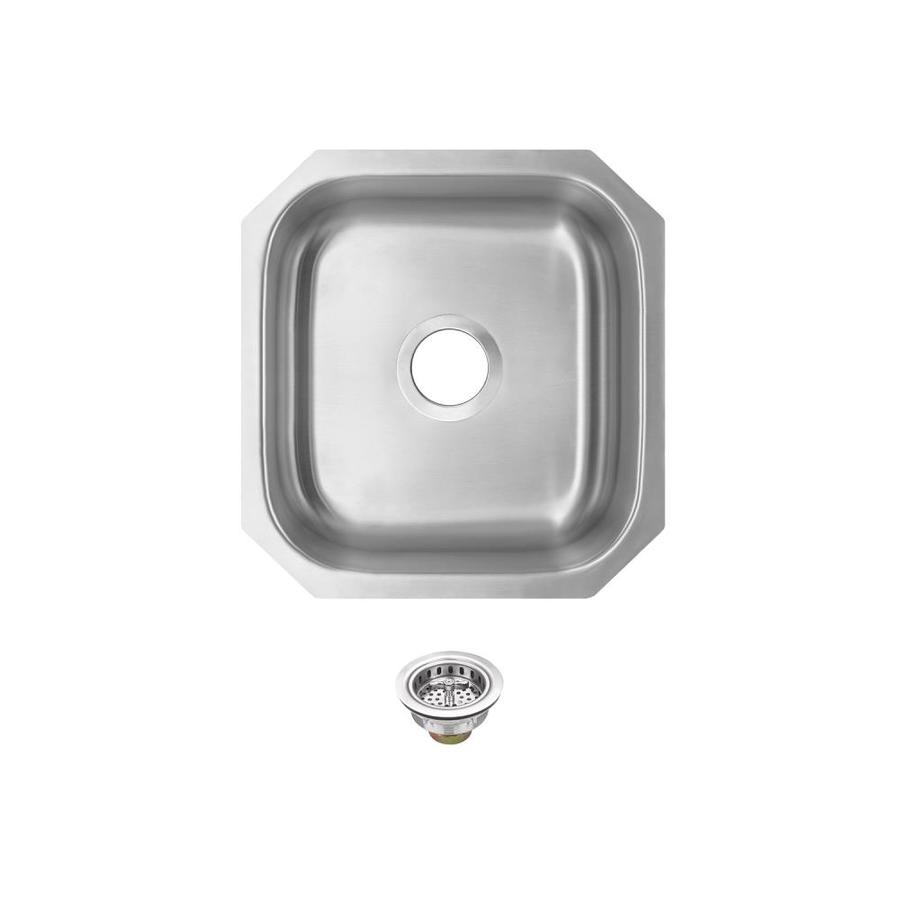 Superior Sinks 18 Gauge Single Basin Undermount Stainless Steel Kitchen Sink