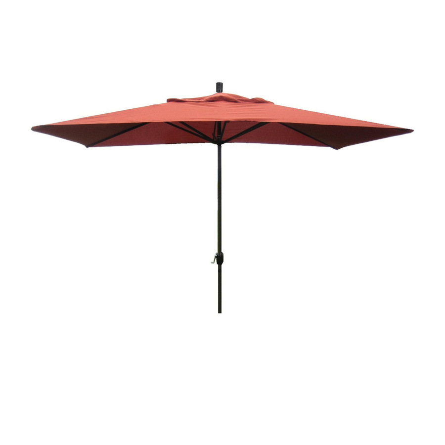 Escada Designsescada Designs 10 Ft Rectangular Terracotta With Aluminum Frame No Tilt Market Patio Umbrella Esgscu236 Terra Dailymail