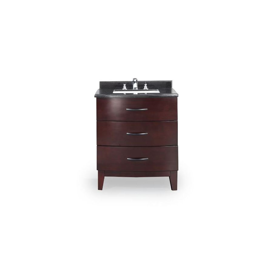 Ove Decors 30 in x 22 in Tobacco Undermount Single Sink Bathroom Vanity with Granite Top