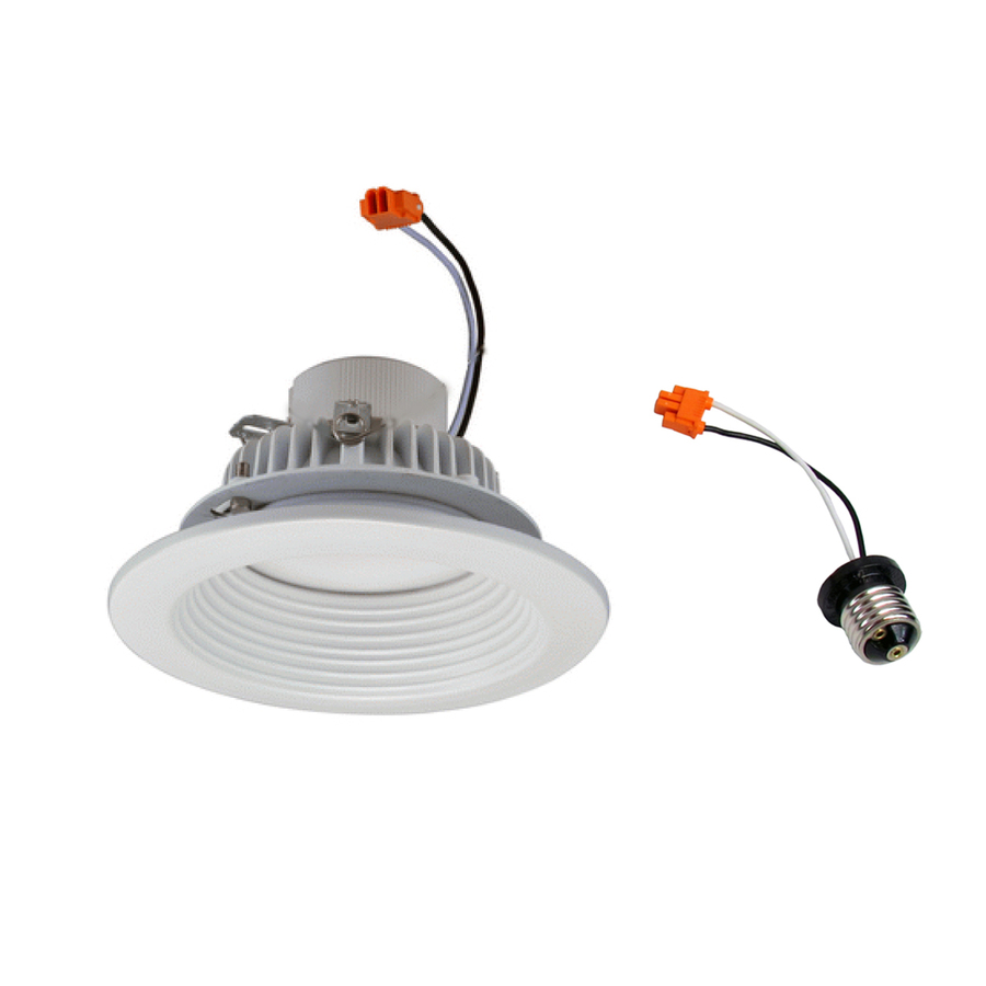 eLIGHT 45 Watt Equivalent White Aluminum LED Recessed Retrofit Downlight (Fits Housing Diameter 4 in)