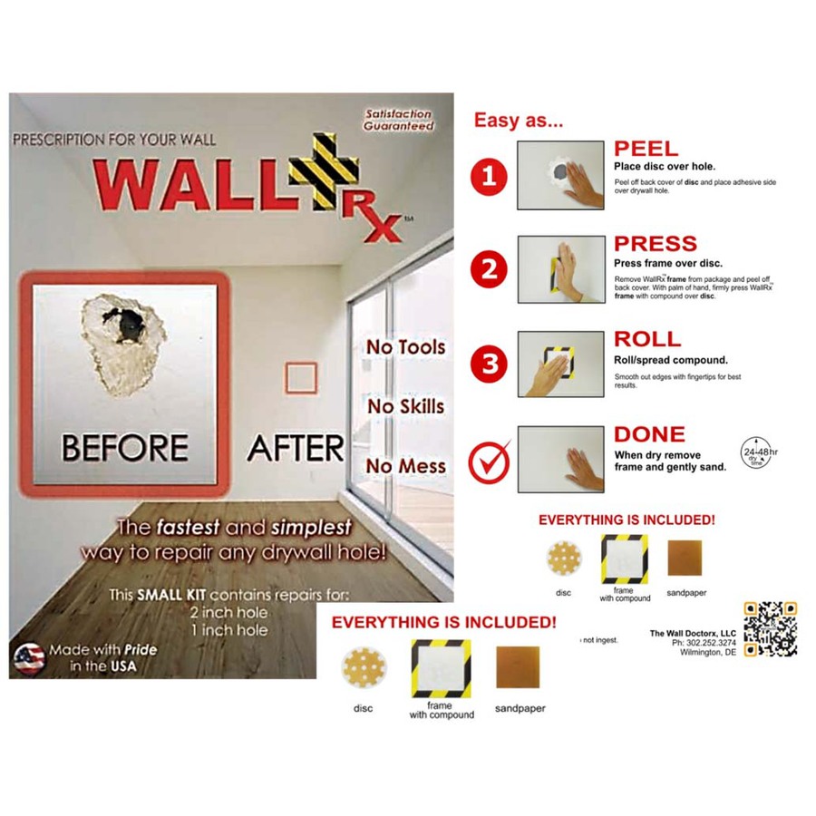 WallRX Small Drywall Repair Kit