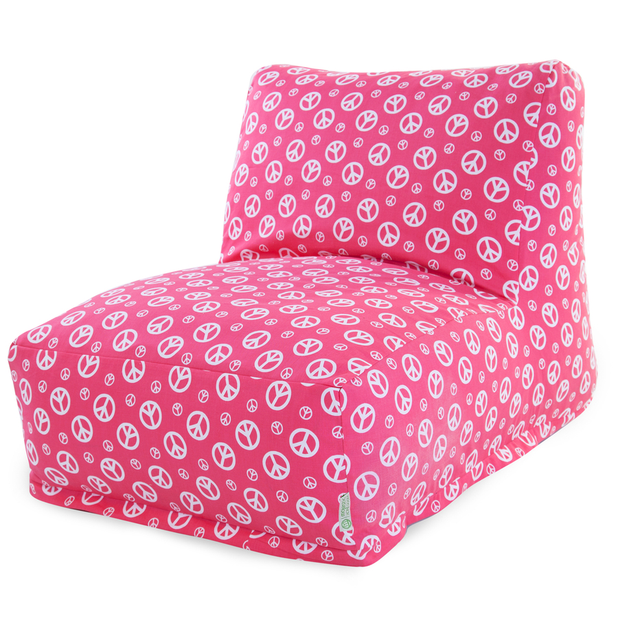 Shop Majestic Home Goods Hot Pink Peace Bean Bag Chair at