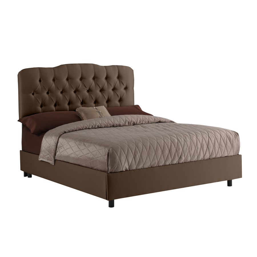 Skyline Furniture Quincy Chocolate California King Upholstered Bed