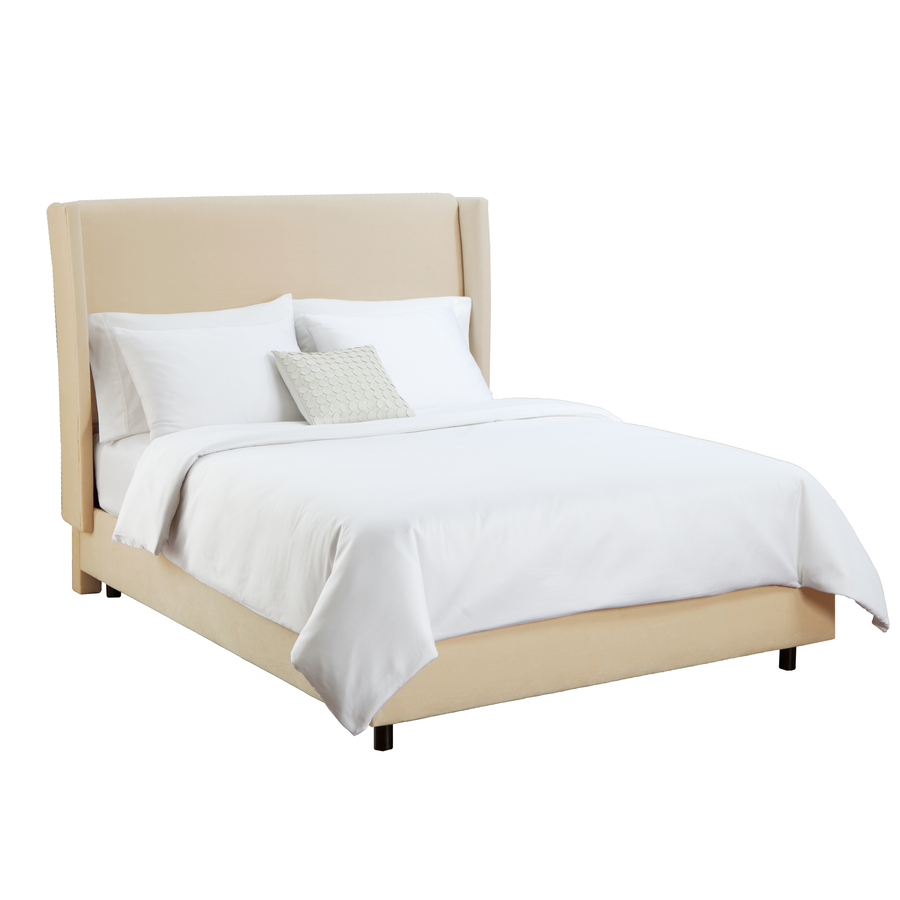 Skyline Furniture Diversey Buckwheat Full Upholstered Bed Polyester in Brown | 431BEDVBUCK
