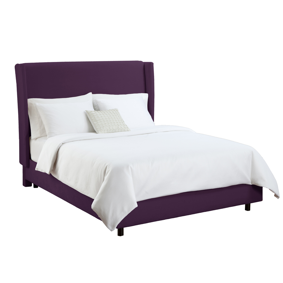 Skyline Furniture Diversey Aubergine King Upholstered Bed