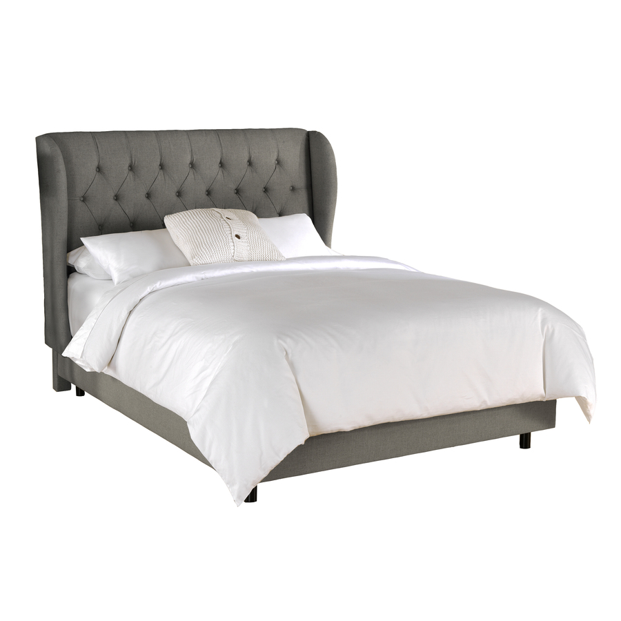 Skyline Furniture Southport Grey California King Upholstered Bed