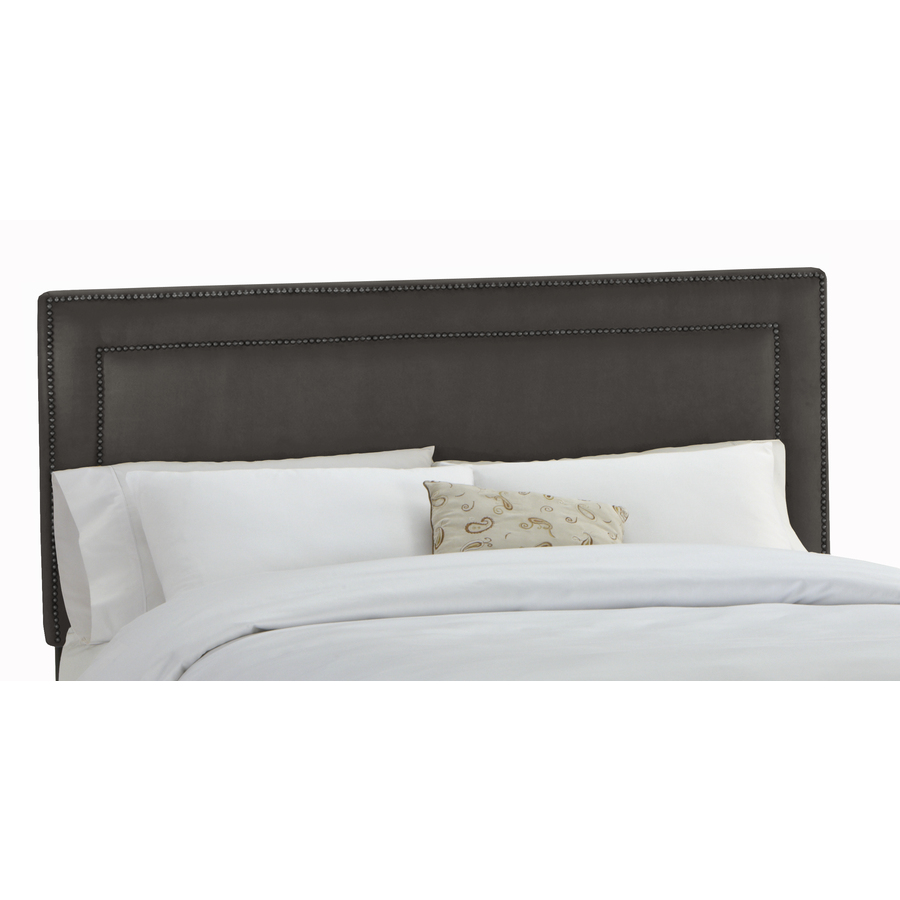 Skyline Furniture Wellington Charcoal King Microsuede Headboard