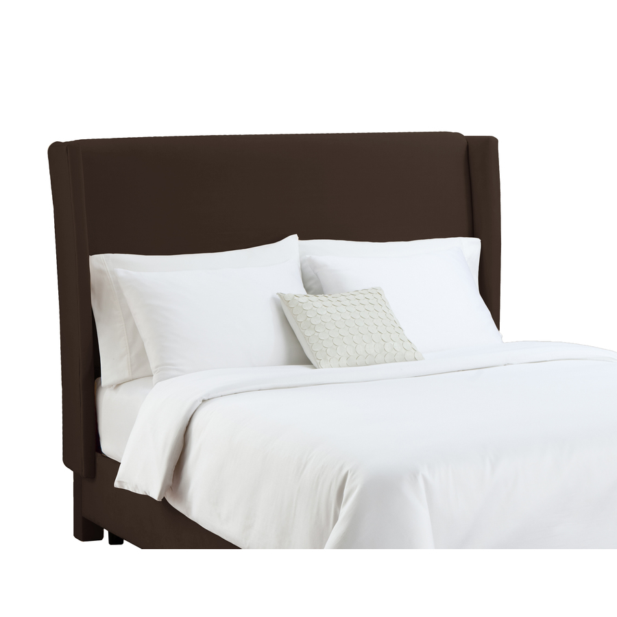 Skyline Furniture Diversey Chocolate Queen Velvet Headboard