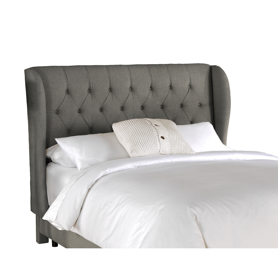 Skyline Furniture Southport Grey Queen Linen Headboard