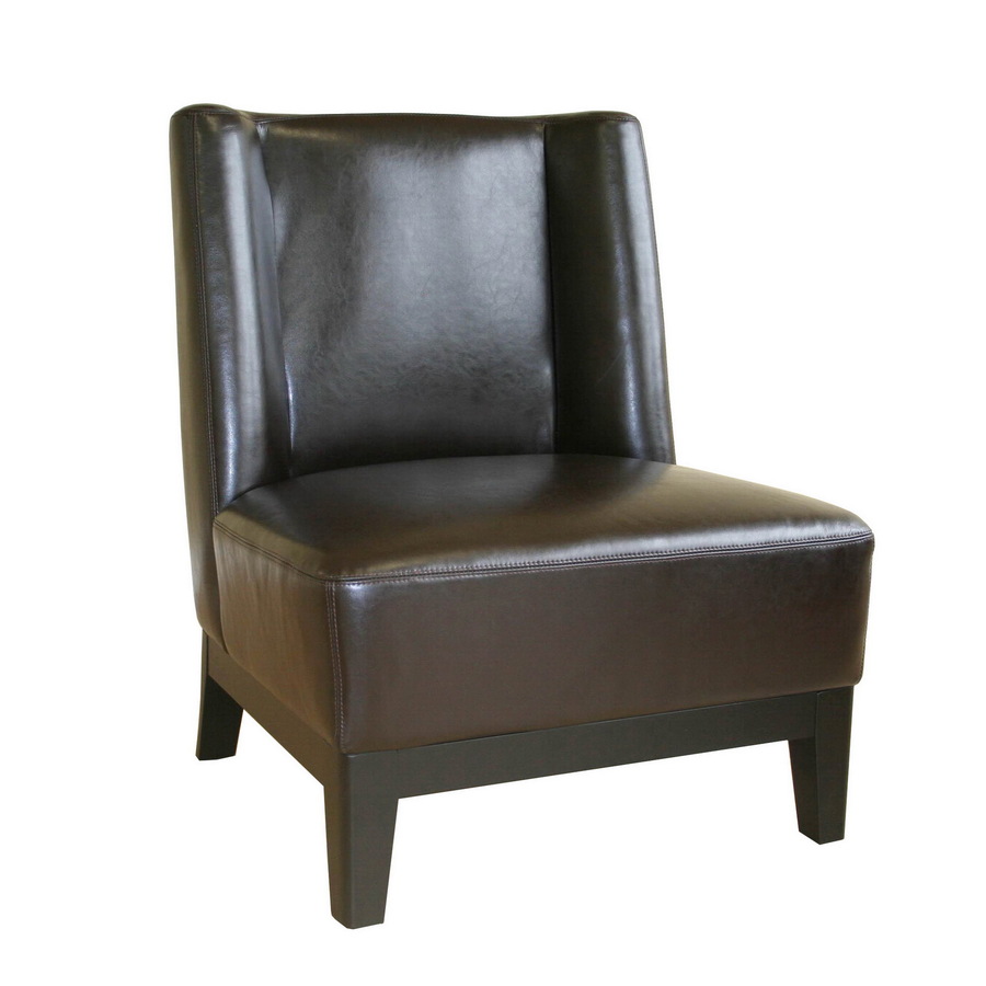 Baxton Studio Brown Club Chair