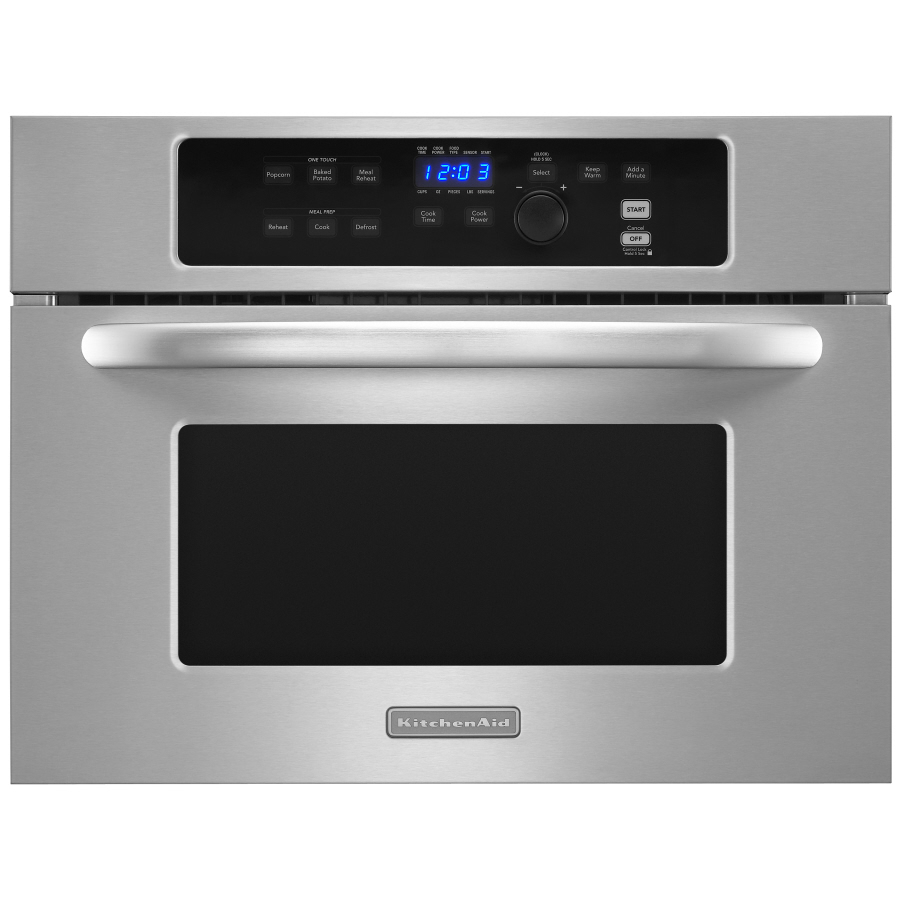 Shop KitchenAid 1.4 cu ft Built-In Microwave (Stainless Steel) at Lowes.com