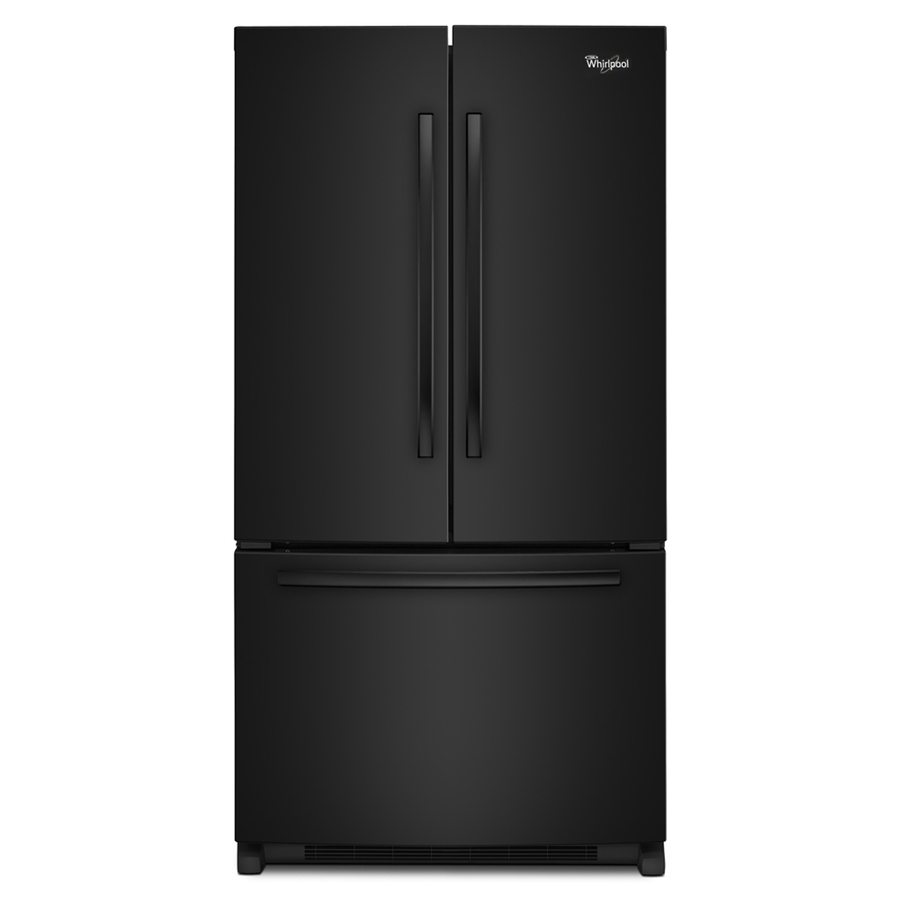 Whirlpool Gold 24.8 cu ft French Door Refrigerator with Single Ice Maker (Black) ENERGY STAR