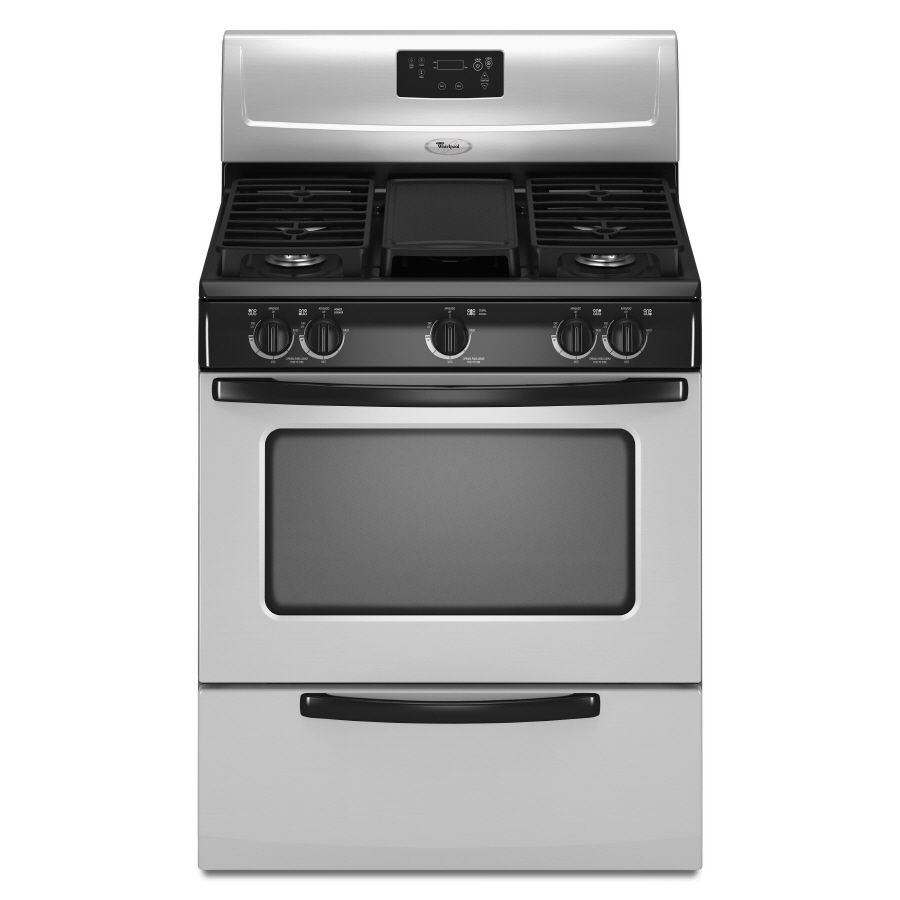 Whirlpool 30 in 5 Burner Freestanding 4.4 cu ft Gas Range (Stainless Steel)