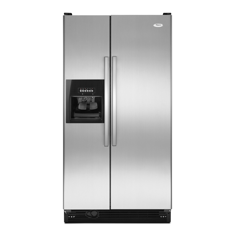 Shop Whirlpool 25.1 cu ft Side By Side Refrigerator (Stainless Steel 