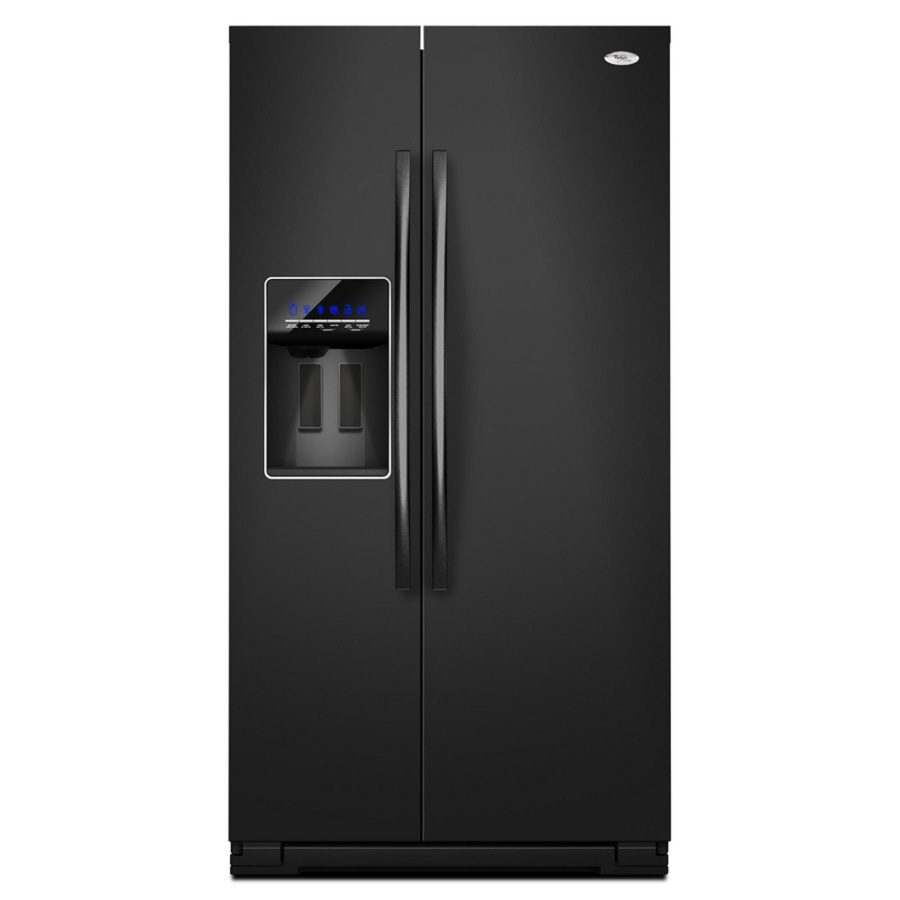 Whirlpool Gold 26.4 cu ft Side by Side Refrigerator with Single Ice Maker (Black) ENERGY STAR