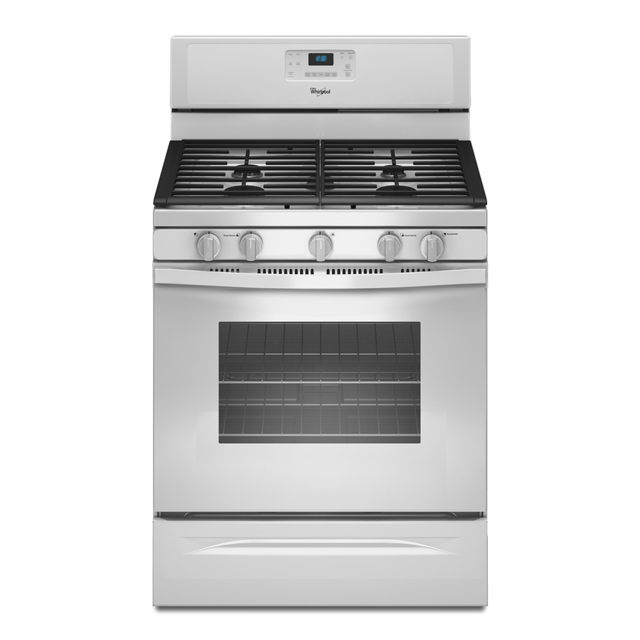 Whirlpool 30 in 5 Burner Freestanding 5 cu ft Self Cleaning Gas Range (White)