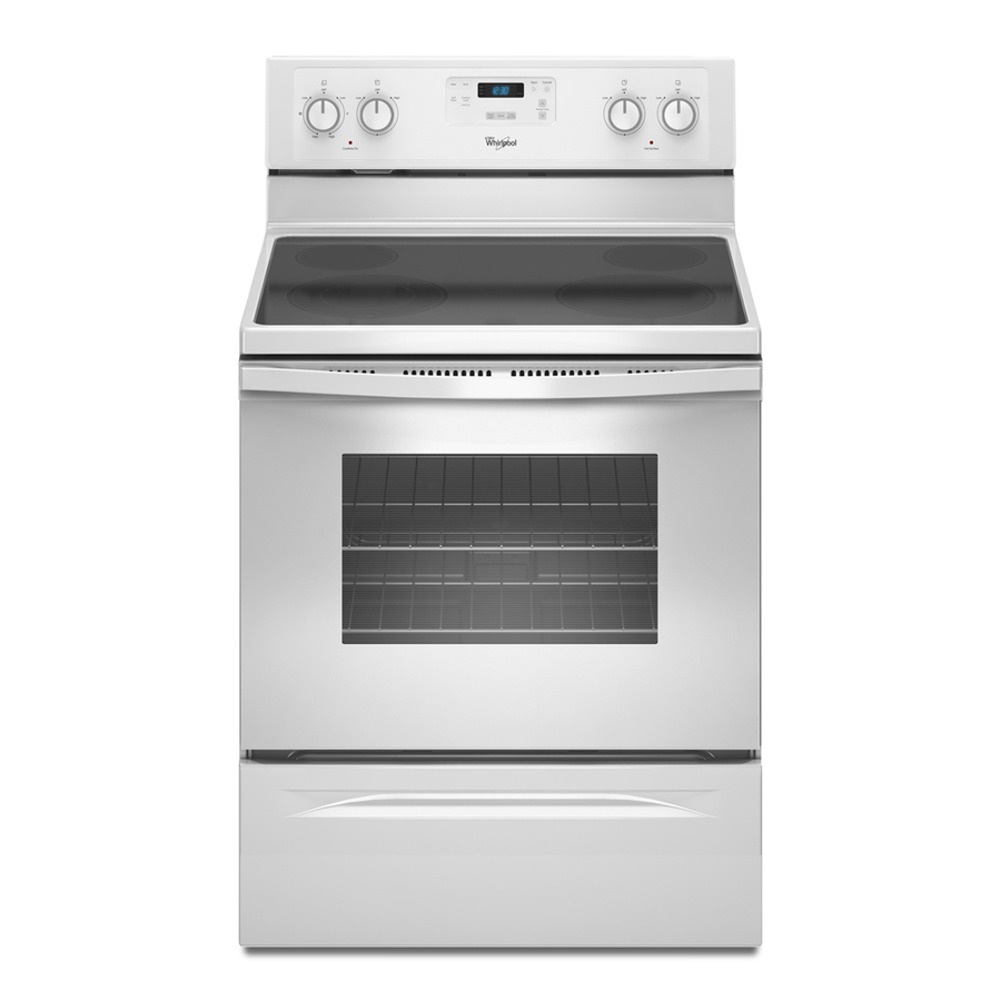 Shop Whirlpool 30 in Smooth Surface Freestanding 4 Element 4.8 cu ft 