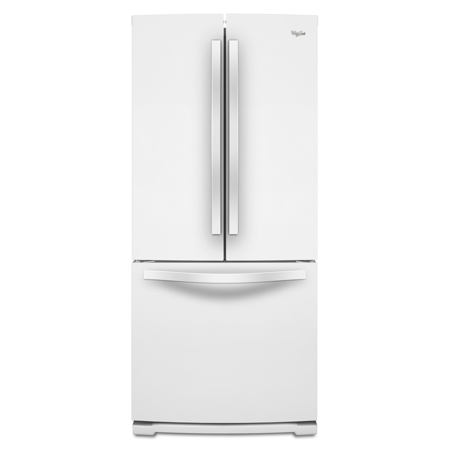 Whirlpool 19.7 cu ft French Door Refrigerator with Single Ice Maker (White)