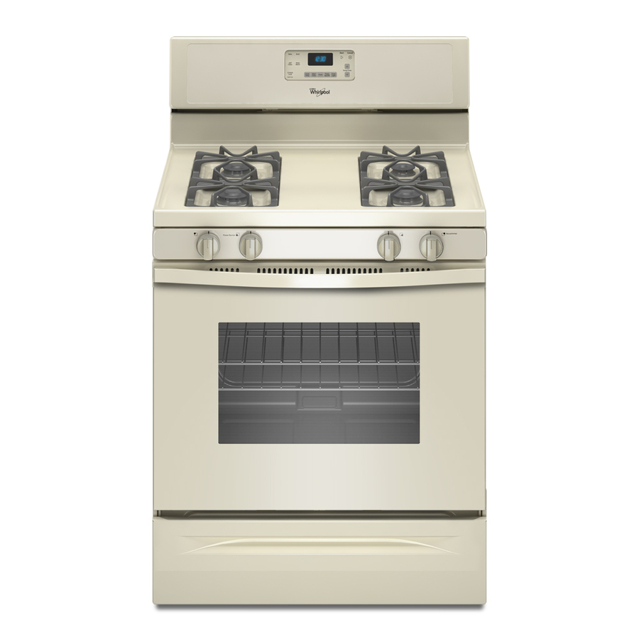 Whirlpool Freestanding 5 cu ft Self Cleaning Gas Range (Biscuit) (Common 30 in; Actual 29.875 in)