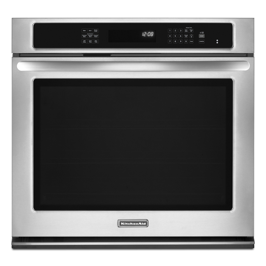 KitchenAid Architect II Self Cleaning Convection Single Electric Wall Oven (Stainless Steel) (Common 30 in; Actual 30 in)