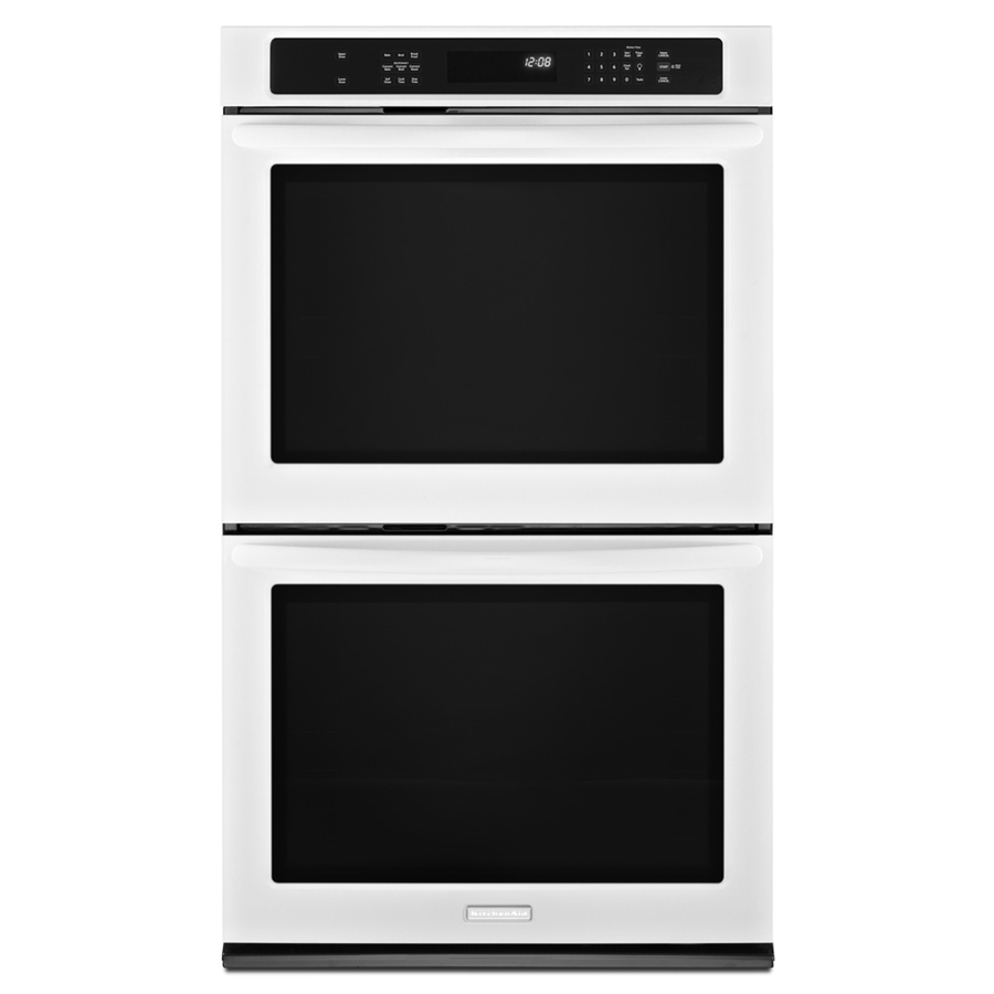 KitchenAid Self Cleaning Convection Double Electric Wall Oven (White) (Common 30 in; Actual 30 in)
