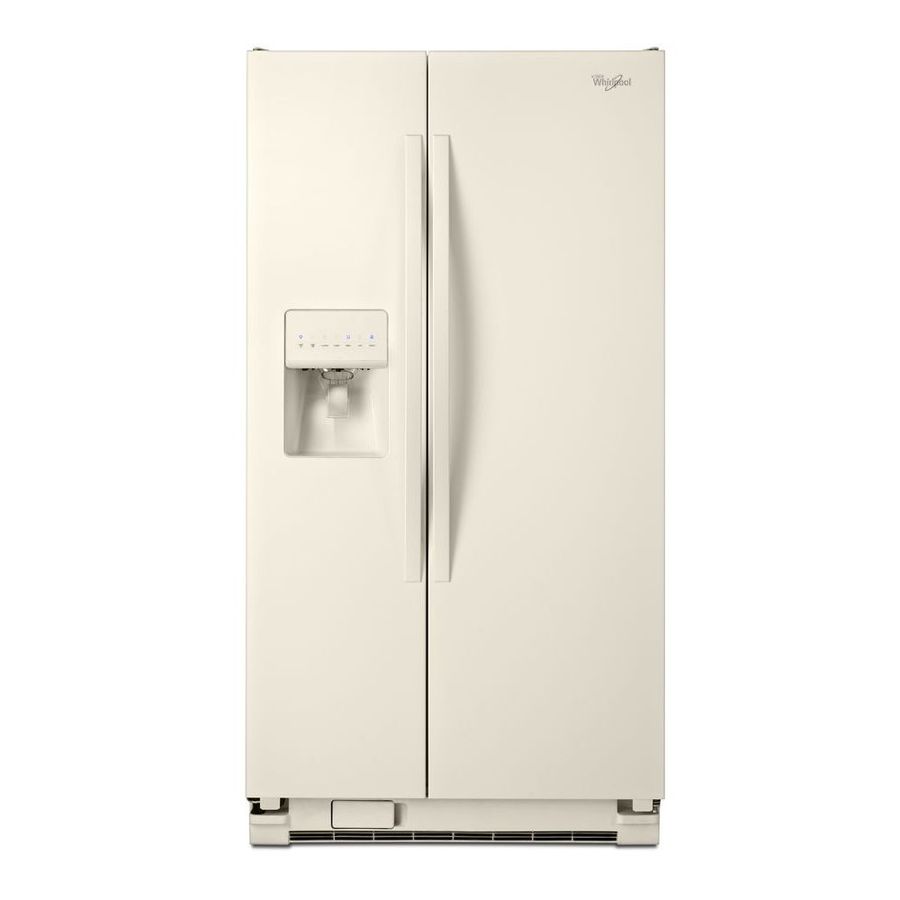 Whirlpool 25.4 cu ft Side by Side Refrigerator with Single Ice Maker (Biscuit) ENERGY STAR