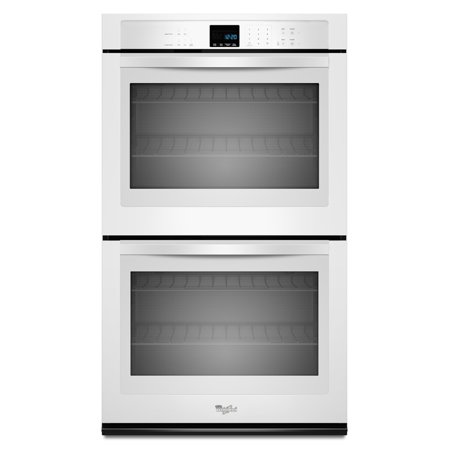 Whirlpool Self Cleaning with Steam Double Electric Wall Oven (White) (Common 27 in; Actual 27 in)