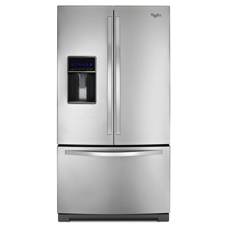 Shop Whirlpool 24.7-cu ft French Door Refrigerator with Single Ice ...