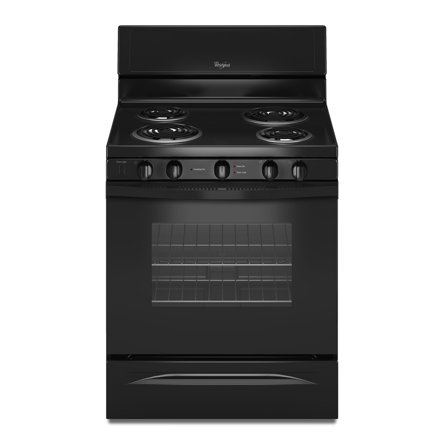 Whirlpool Freestanding 4.8 cu ft Self Cleaning Electric Range (Black) (Common 30 in; Actual 29.875 in)