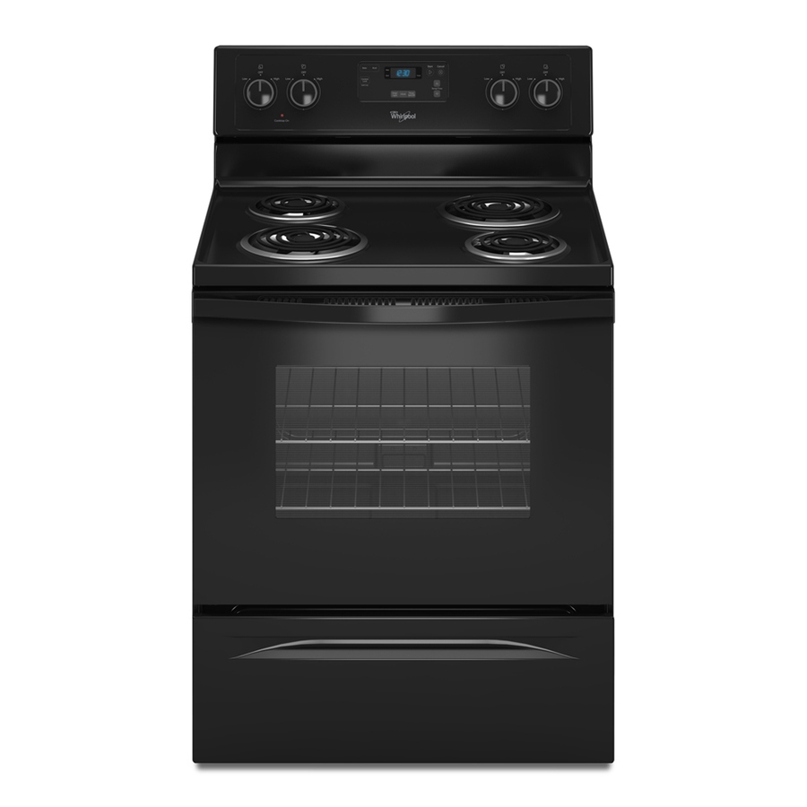 Whirlpool Freestanding 4.8 cu ft Electric Range (Black) (Common 30 in; Actual 29.875 in)