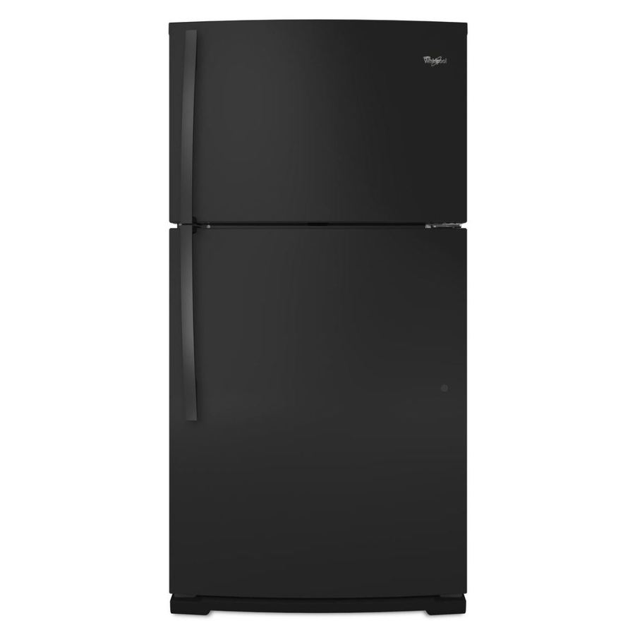 Whirlpool 21.08 cu ft Top Freezer Refrigerator (Black) ENERGY STAR