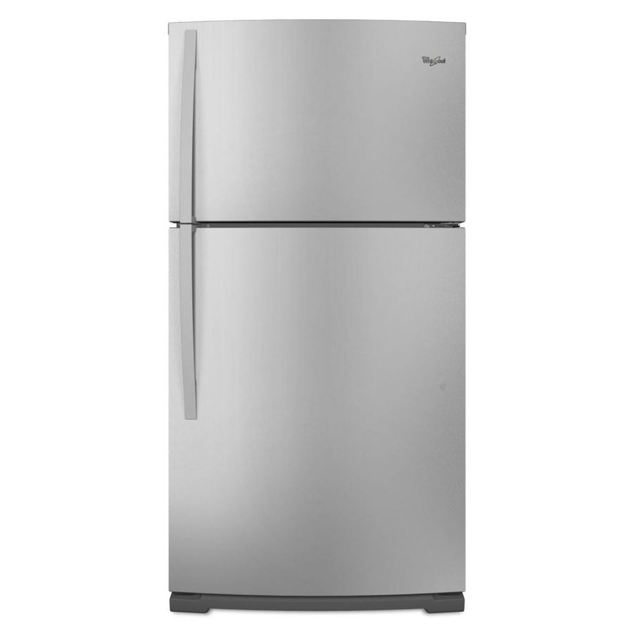 Whirlpool 21.08 cu ft Top Freezer Refrigerator (Monochromatic Stainless Steel) ENERGY STAR