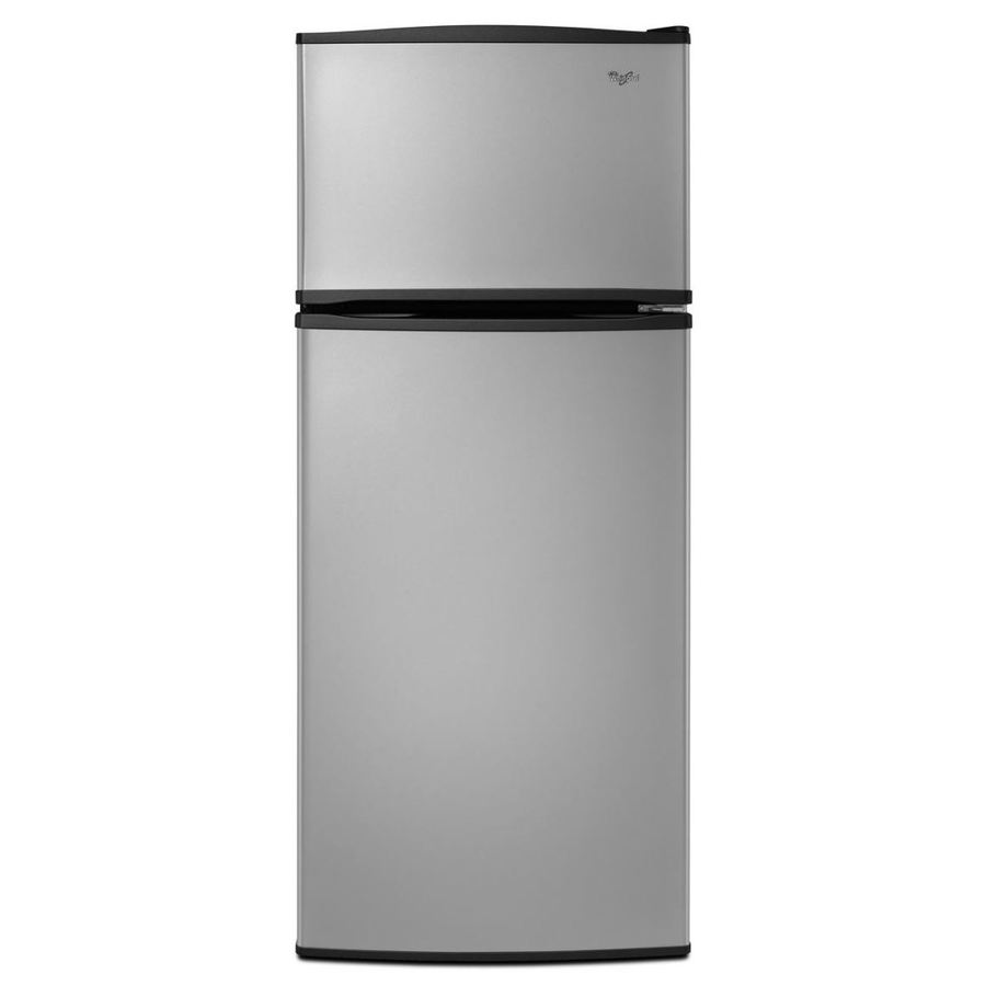 Whirlpool 17.6 cu ft Top Freezer Refrigerator with Single Ice Maker (Universal Silver)