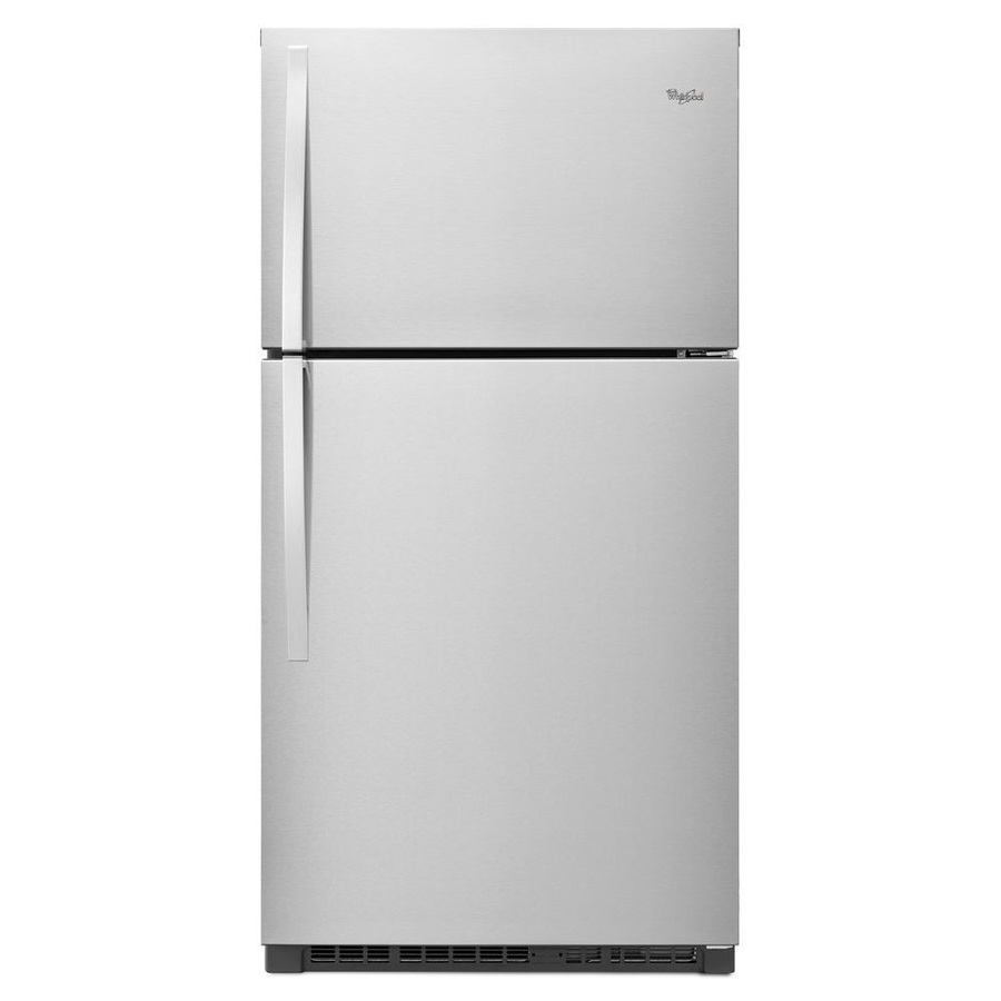 Whirlpool 21.3 cu ft Top Freezer Refrigerator (Monochromatic Stainless Steel)