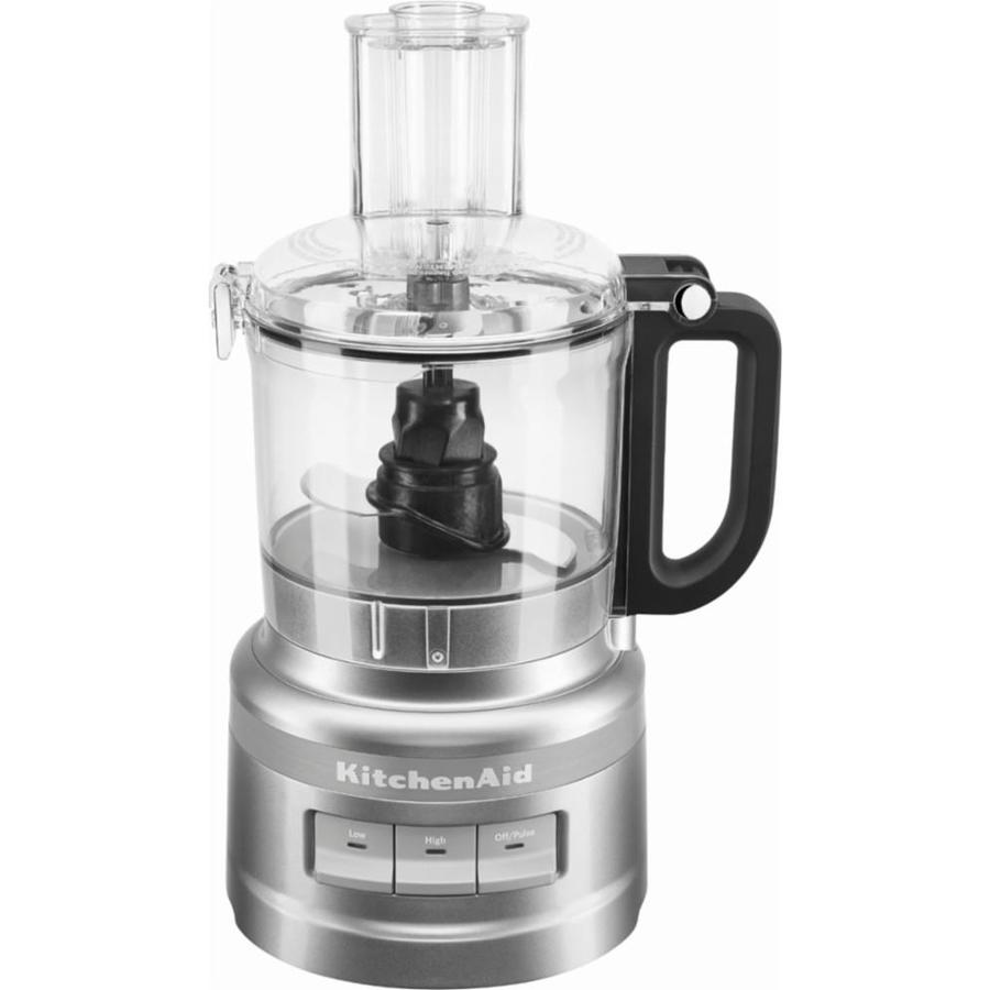 KitchenAid 7.0-Cup 250.0-Watt Contour Silver 2-Blade Food processor | KFP0718CU
